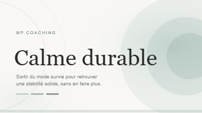 Programme Calme Durable